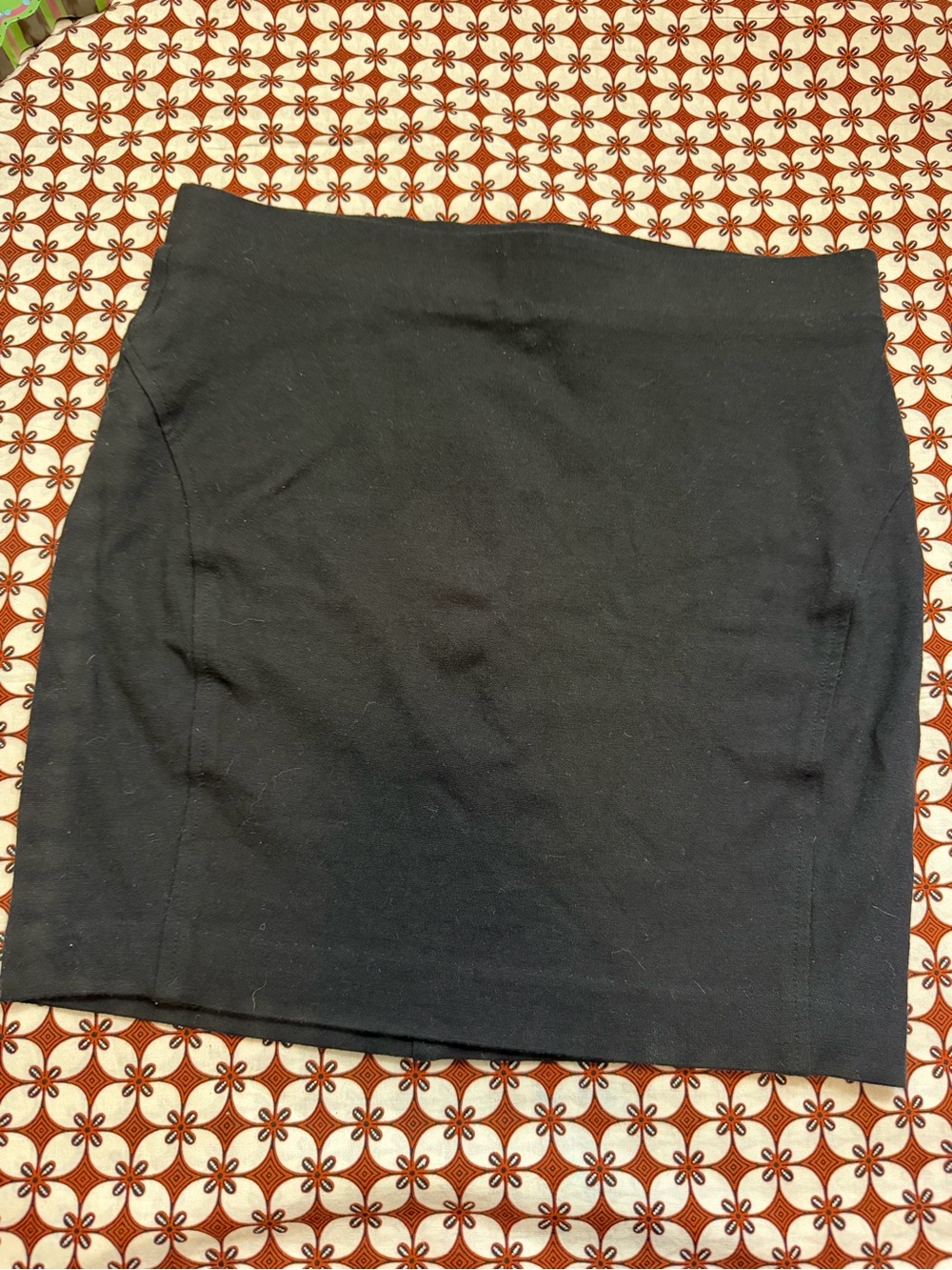 Three Dots Black Pencil Mini Skirt